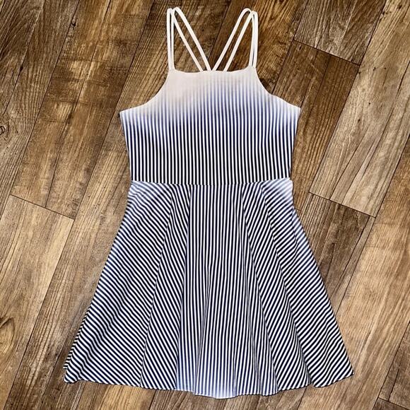 Milly Minis Girls Ombre Striped Fit & Flare Dress Size 14 - Picture 2 of 16